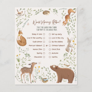 Woodland Animals Forest Friends Baby Shower