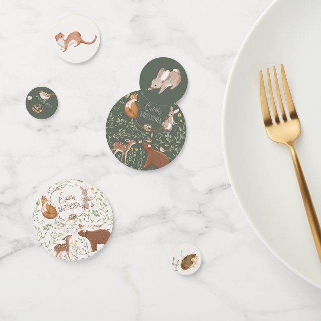 Woodland Animals Forest Friends Baby Shower Confetti (Group)