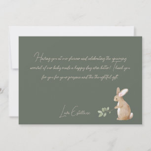 Woodland Animals Forest Friends Baby Shower Invitation
