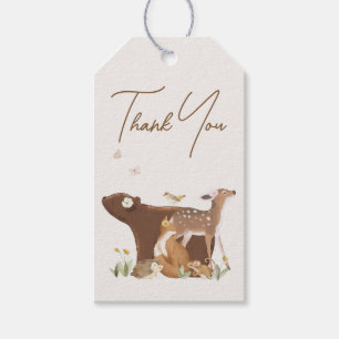 Woodland Animals Forest Friends Baby Shower Thank  Gift Tags