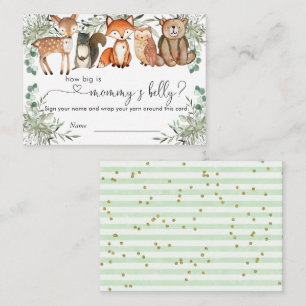 Woodland Animals Forest How Big Is Mummy's Belly Enclosure Card