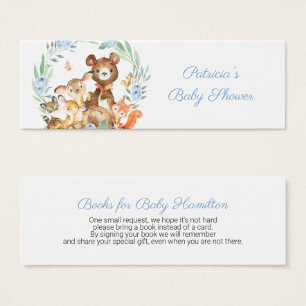 Woodland Animals Greenery Baby Shower Book Request