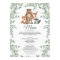 Woodland Animals Greenery Baby Shower Menu