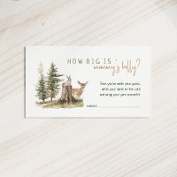 Woodland Animals How Big Is Mommys Belly Card