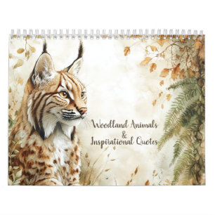 Woodland Animals & Inspirational Quotes 2026 Calendar