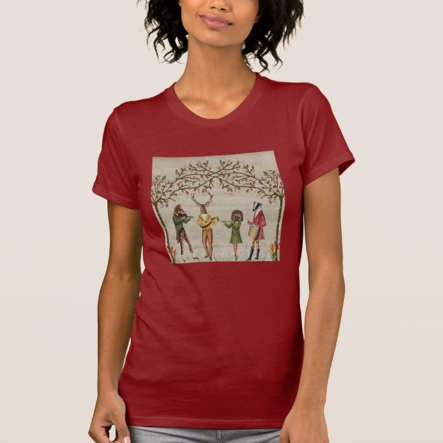 Woodland Animals Minstrel Group T-Shirt (Front)