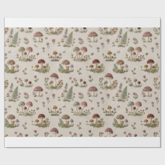 Woodland Animals & Mushrooms Embroidery Gift Wrap