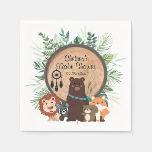  Woodland Animals Napkin