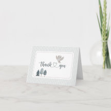 Woodland Animals Neutral Boho Thank You