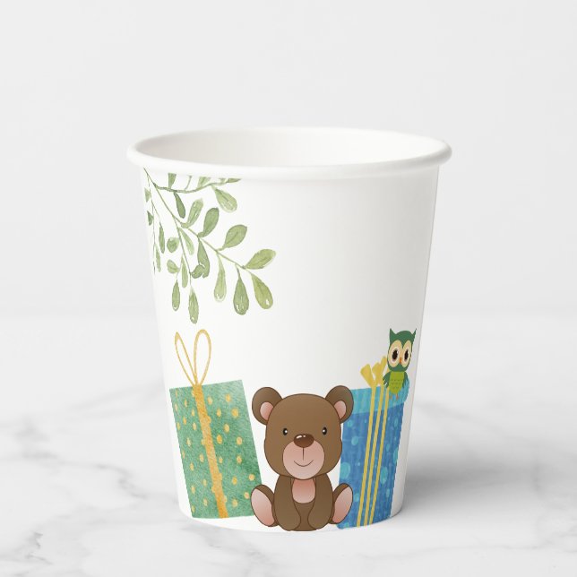 Woodland Animals Party Cups (Back)