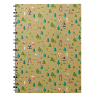 Woodland Animals Pattern Notebook