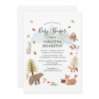 Woodland Animals Watercolor Boys Baby Shower