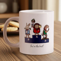 Woodland Animals You're the best! Gift Podium Art