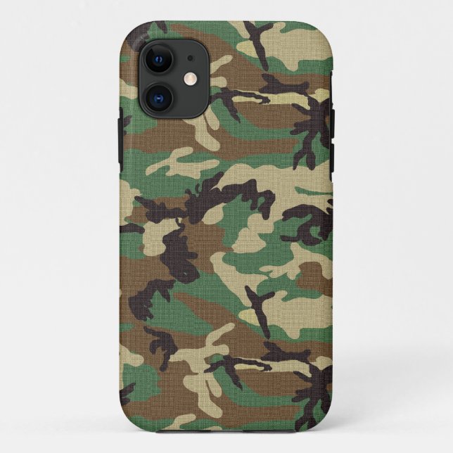 Woodland Army Camouflage iPhone 5/5S Case (Back)
