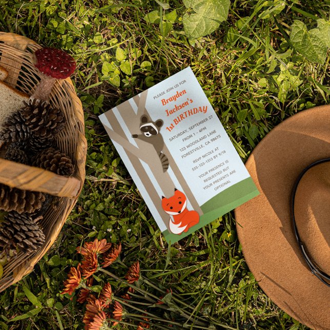 Woodland Babies Birthday Invitation (Creator Uploaded)