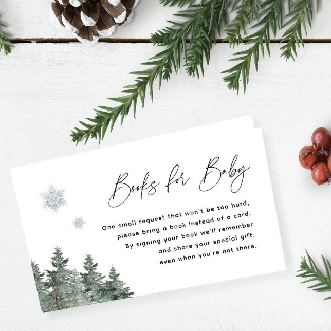 Woodland Baby It's Cold Outside Books For Baby Enclosure Card (Creator Uploaded)