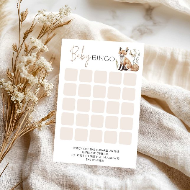 Woodland Baby Shower Bingo Game (Creator Uploaded)