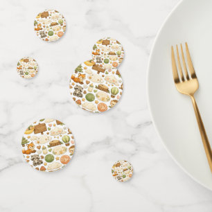 Woodland Baby Shower Confetti Cute Forest Animals