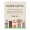 Woodland Baby Shower Diaper Raffle Sign