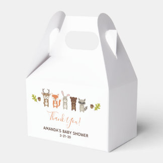 Woodland Baby Shower Favour Box