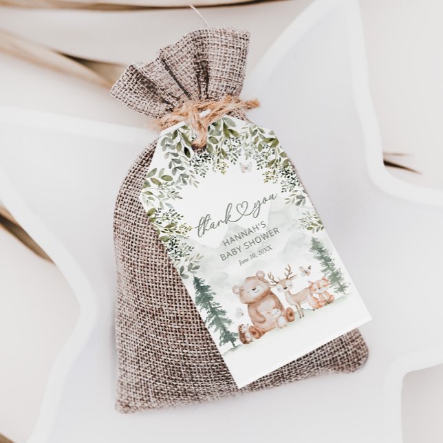 Woodland Baby Shower Favour Gift Tags (Creator Uploaded)