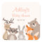 Woodland baby shower favour tag Sticker Animals Fo