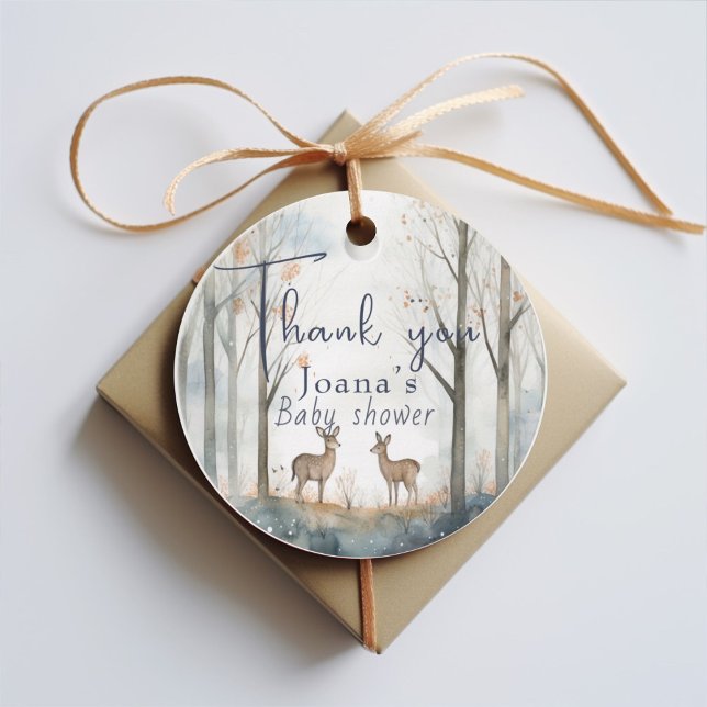  woodland baby shower  favour tags (Creator Uploaded)