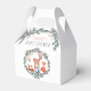 Woodland Baby Shower Forest Animals Girl Favour Bo Box