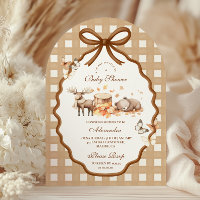 Woodland Baby Shower Gingham Fall