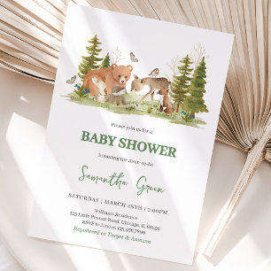 Woodland Baby Shower Invitation