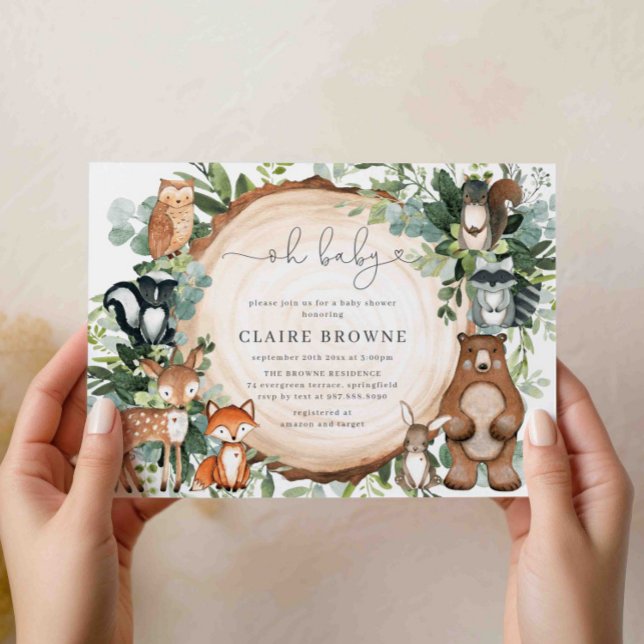 Woodland Baby Shower Invitation (Creator Uploaded)