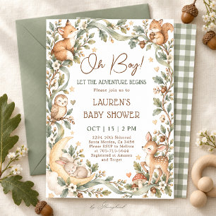 Woodland Baby Shower Invitation