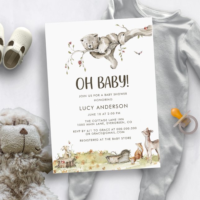 Woodland Baby Shower Invitation (Creator Uploaded)