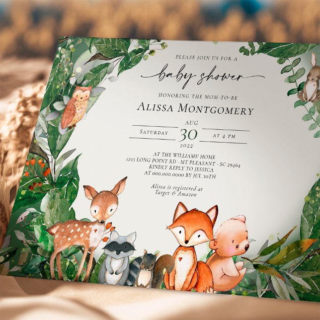 Woodland Baby Shower Invitation (Creator Uploaded)