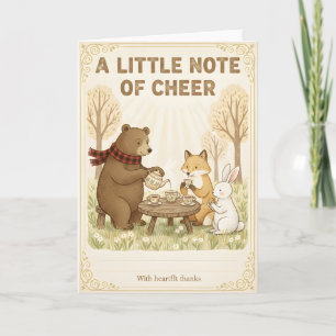 Woodland Baby Shower Our Hearts Are Full Forest Card