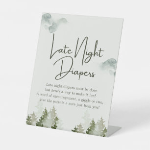 Woodland Baby Shower Party Decorations  Pedestal Sign