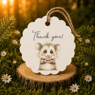 Woodland Baby Shower Thank You Favour Tags