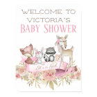 Woodland Baby Shower Welcome Sign