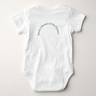 Woodland Baby with Cute Fawn and Green Wreath Bodysuit