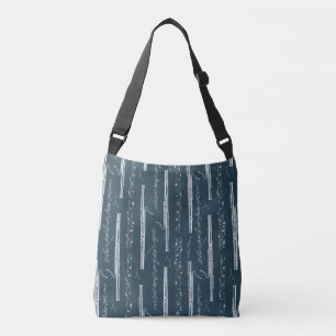 Woodland Bassoon (Blue) Crossbody Bag