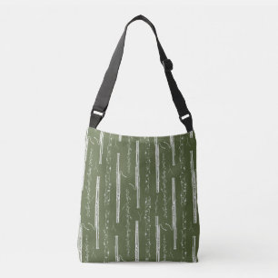 Woodland Bassoon (Green) Crossbody Bag
