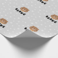 Woodland Bear Animal Boho Pattern