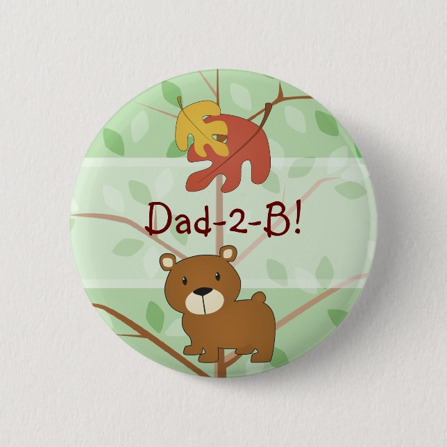 Woodland Bear Button (Front)