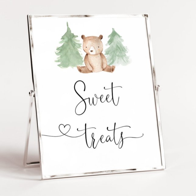 Woodland bear Sweet treats Poster (Creator Uploaded)