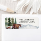 Woodland Bear Watercolor Return Address