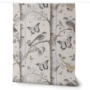 Woodland Birches Wallpaper