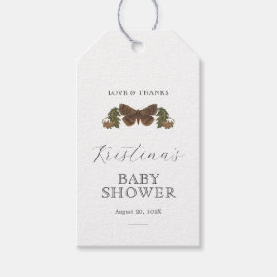 Woodland Botanical Gender Neutral Baby Shower Gift Tags