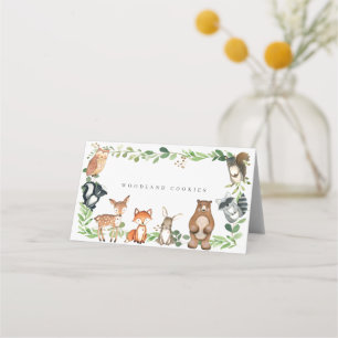 Woodland Buffet Food Labels Place Card