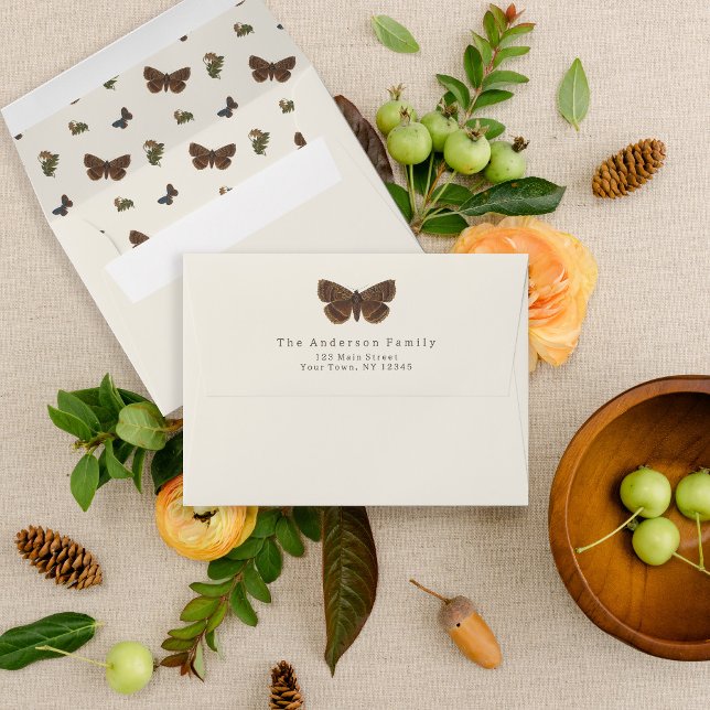 Woodland Bug Autumn Baby Shower Address Envelope (Creator Uploaded)