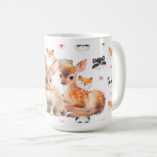 Woodland Bunnies Fawn Coffee Mug